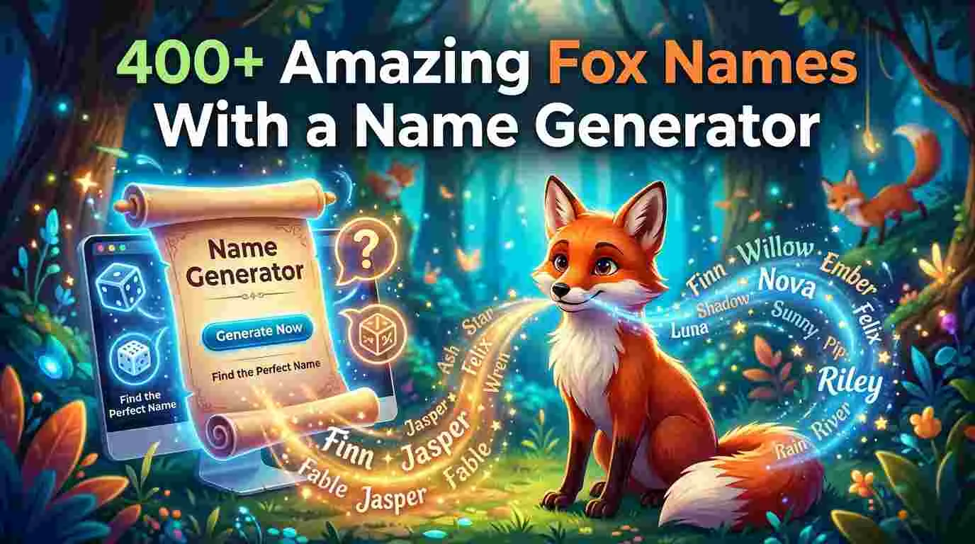 Amazing Fox Names With a Name Generator