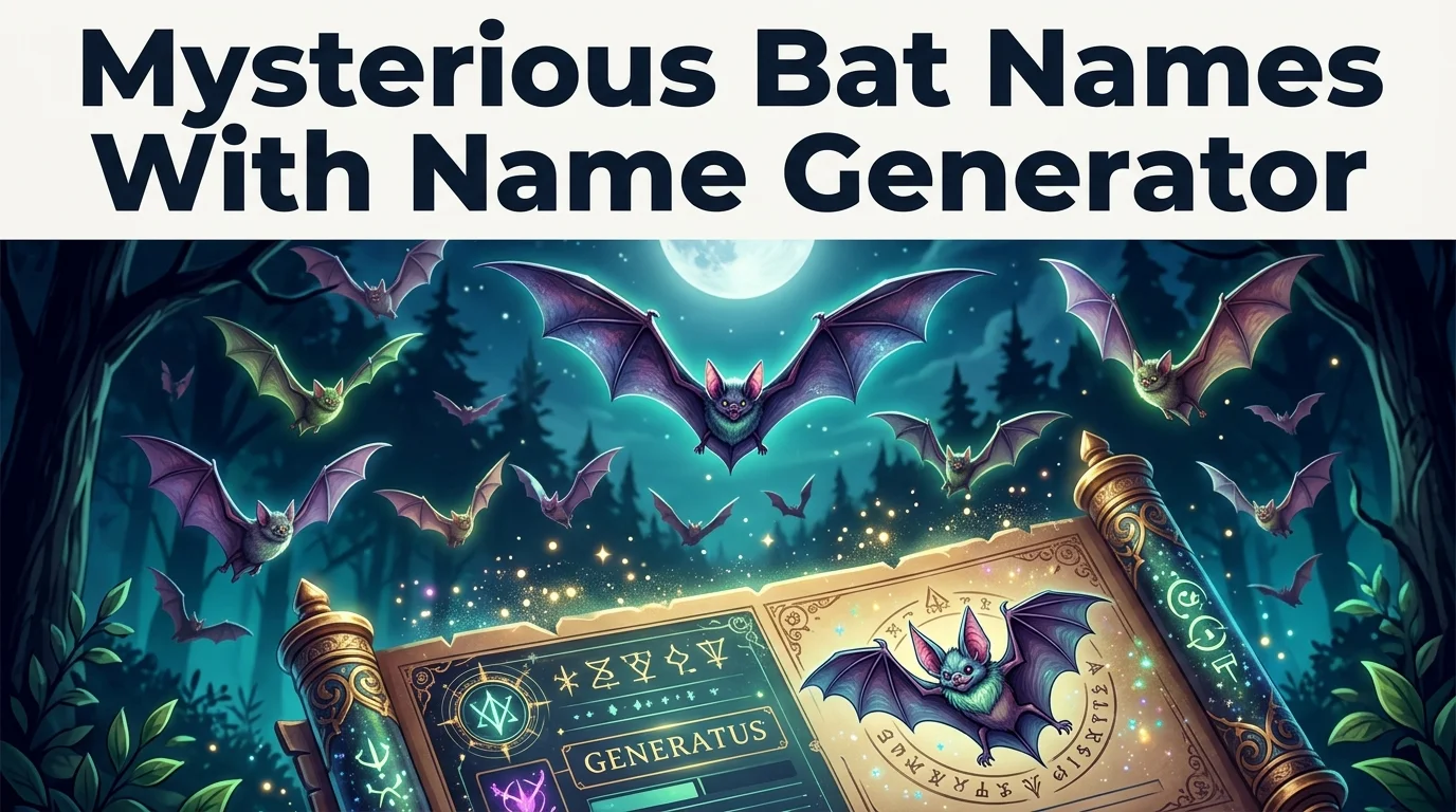 Mysterious Bat Names With Name Generator
