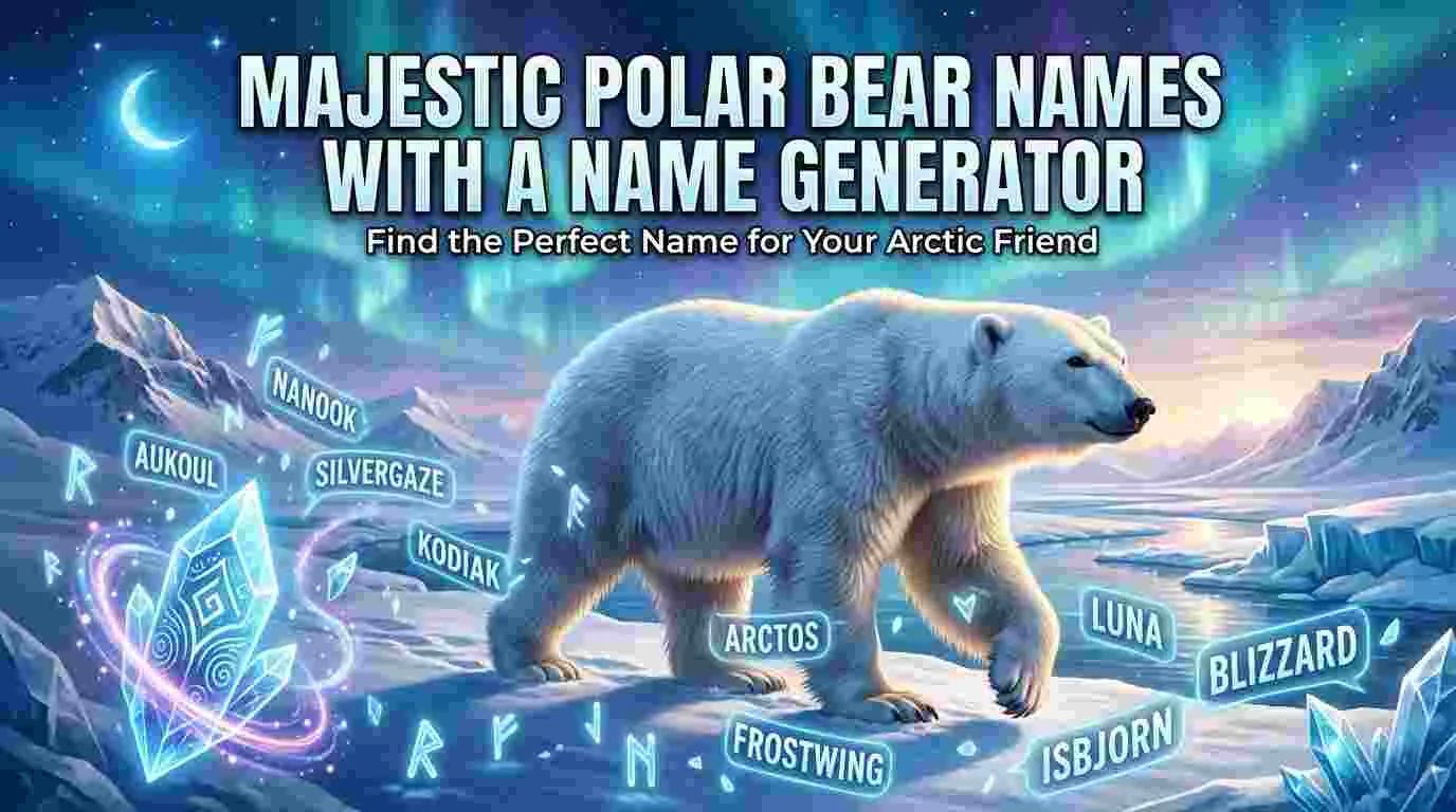 400+ Majestic Polar Bear Names With a Name Generator