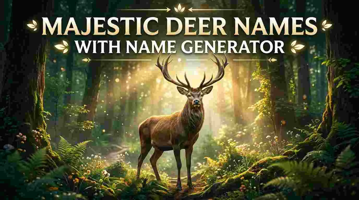 Majestic Deer Names With Name Generator