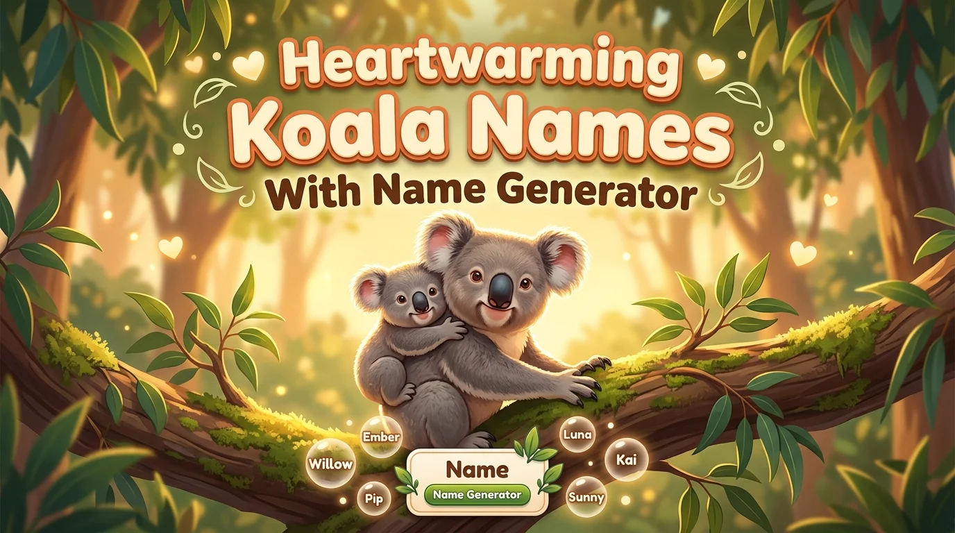 Heartwarming Koala Names With a Name Generator