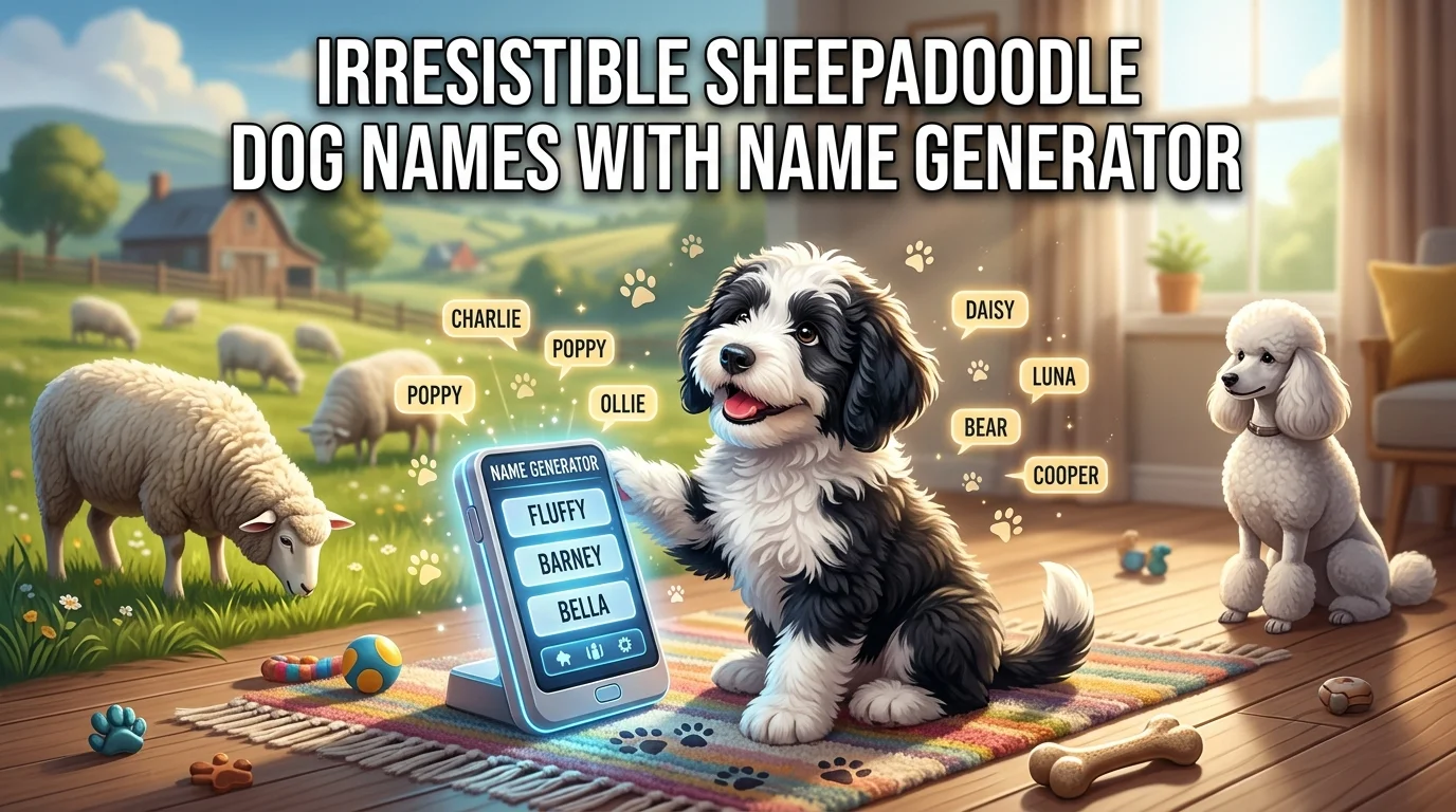 Irresistible Sheepadoodle Dog Names With Name Generator