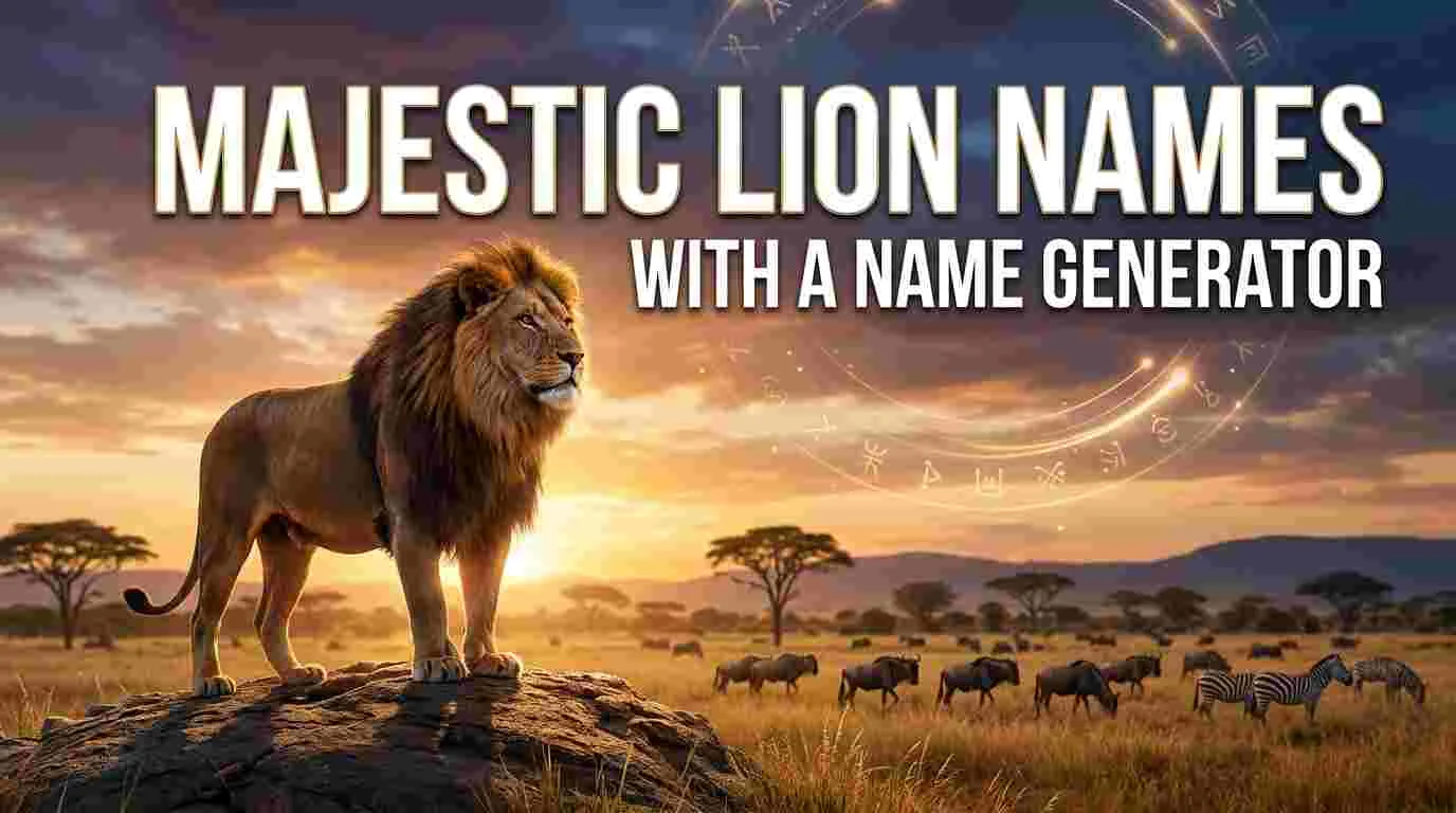 400+ Majestic Lion Names With Name Generator