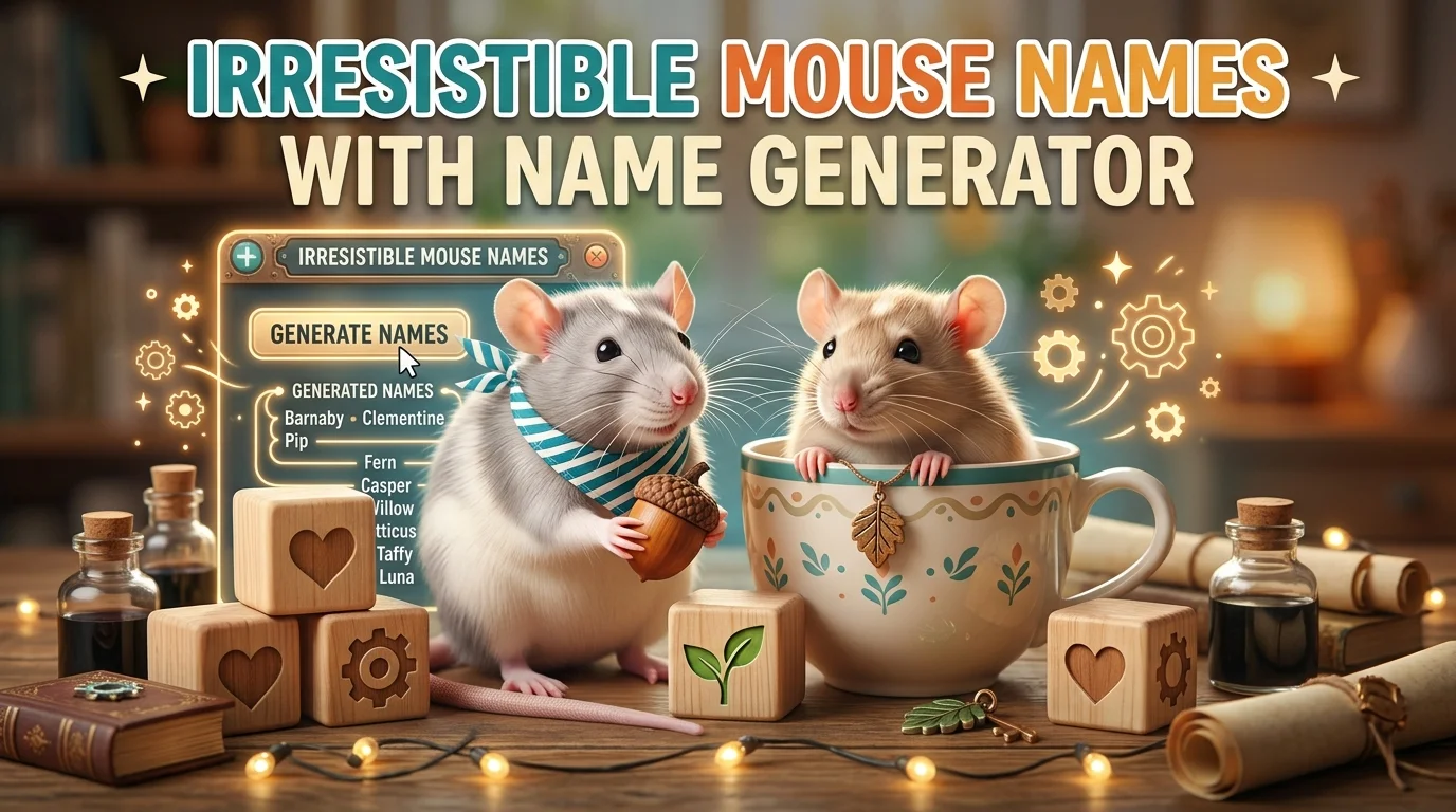 Irresistible Mouse Names With Name Generator