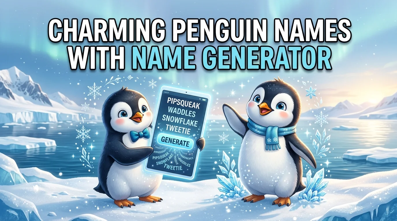 Charming Penguin Names With Name Generator