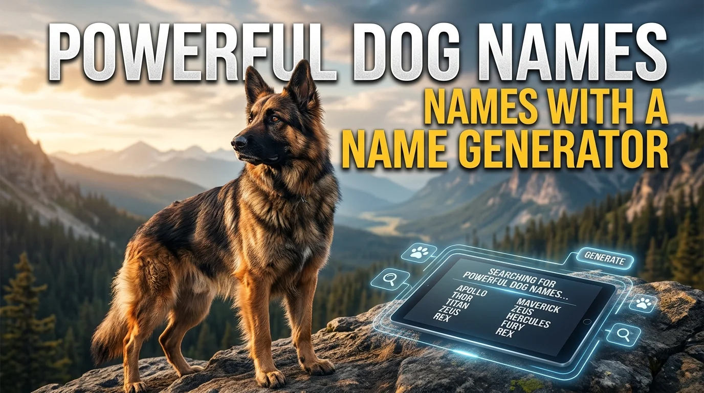 Powerful Dog Names With a Name Generator