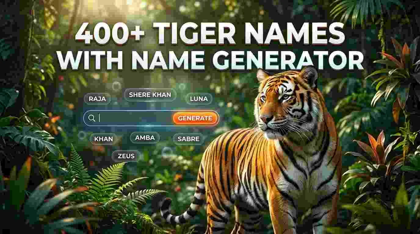 Tiger Names With Name Generator