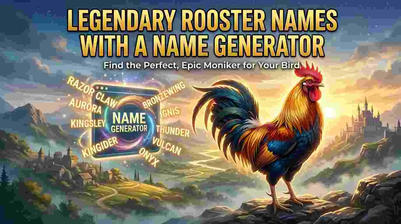 500+ Legendary Rooster Names With a Name Generator