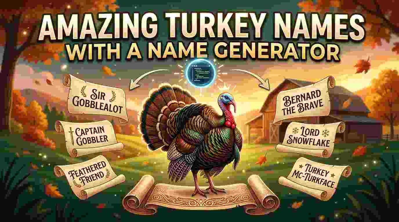 500+ Amazing Turkey Names With a Name Generator