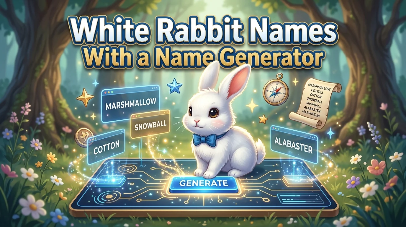 White Rabbit Names With a Name Generator