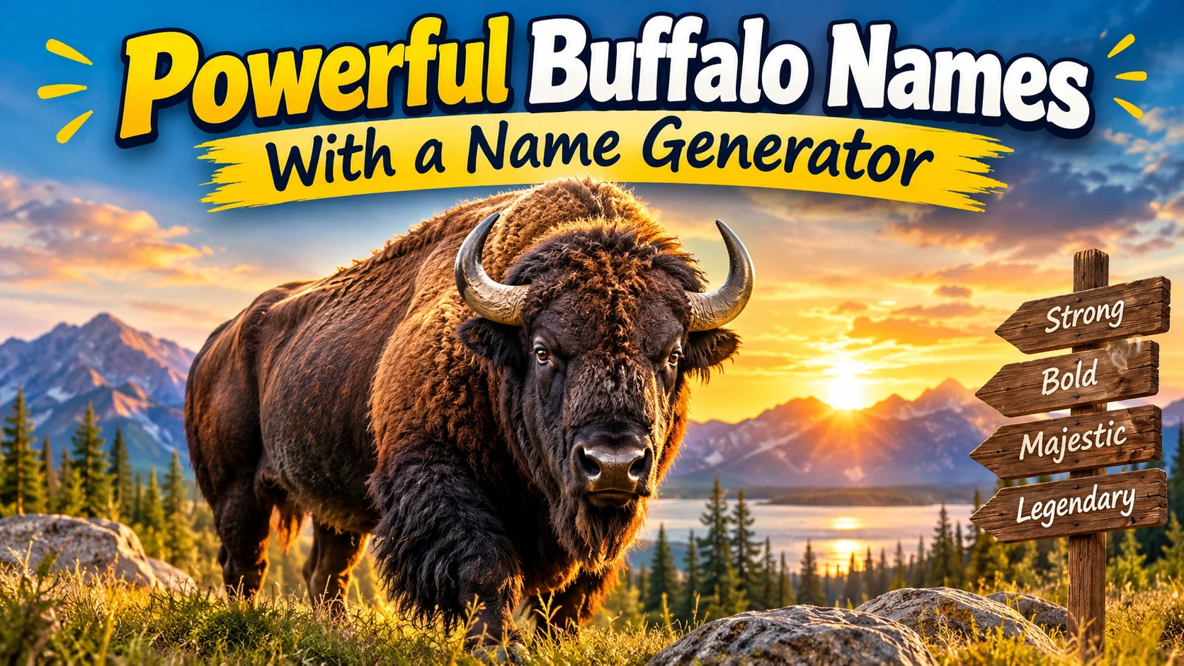 Powerful Buffalo Names With a Name Generator