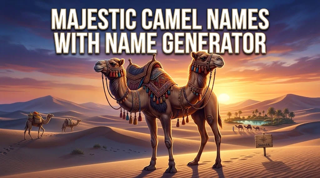 Majestic Camel Names With Name Generator