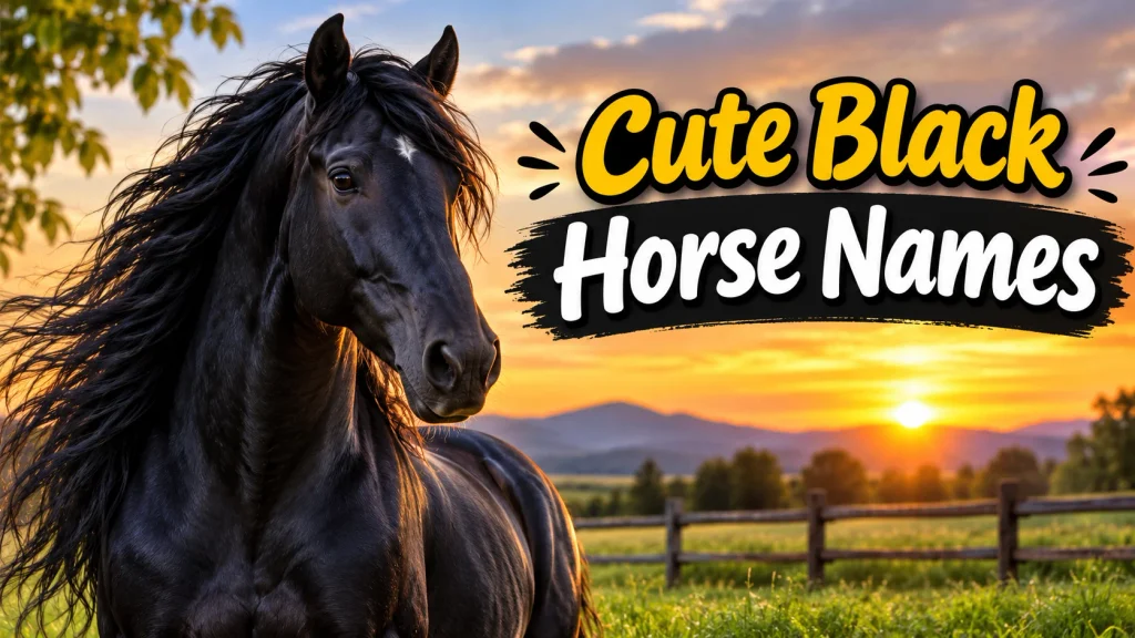 Cute Black Horse Names