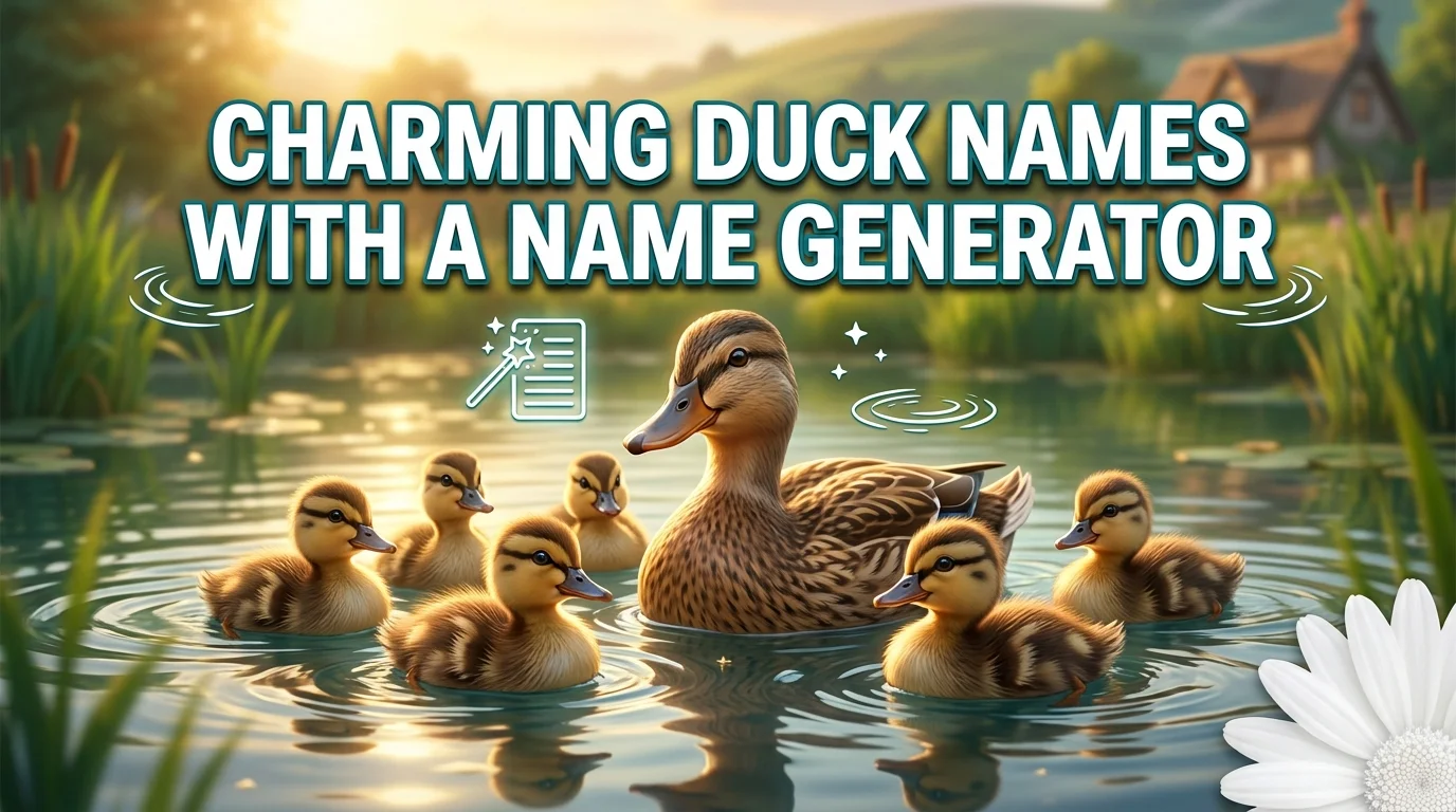 Charming Duck Names With a Name Generator