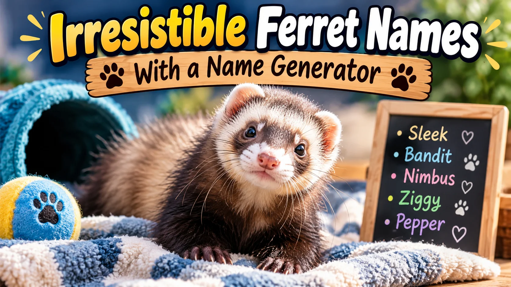 Irresistible Ferret Names With a Name Generator