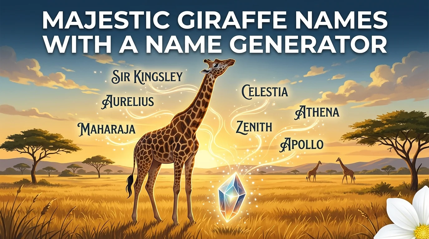 Majestic Giraffe Names With a Name Generator 