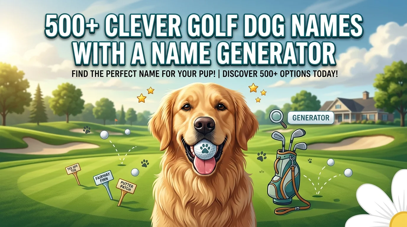 Clever Golf Dog Names With a Name Generator