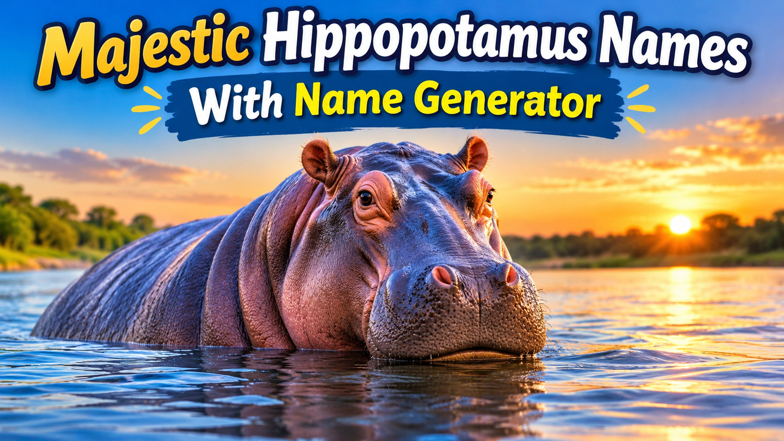 Majestic Hippopotamus Names With Name Generator