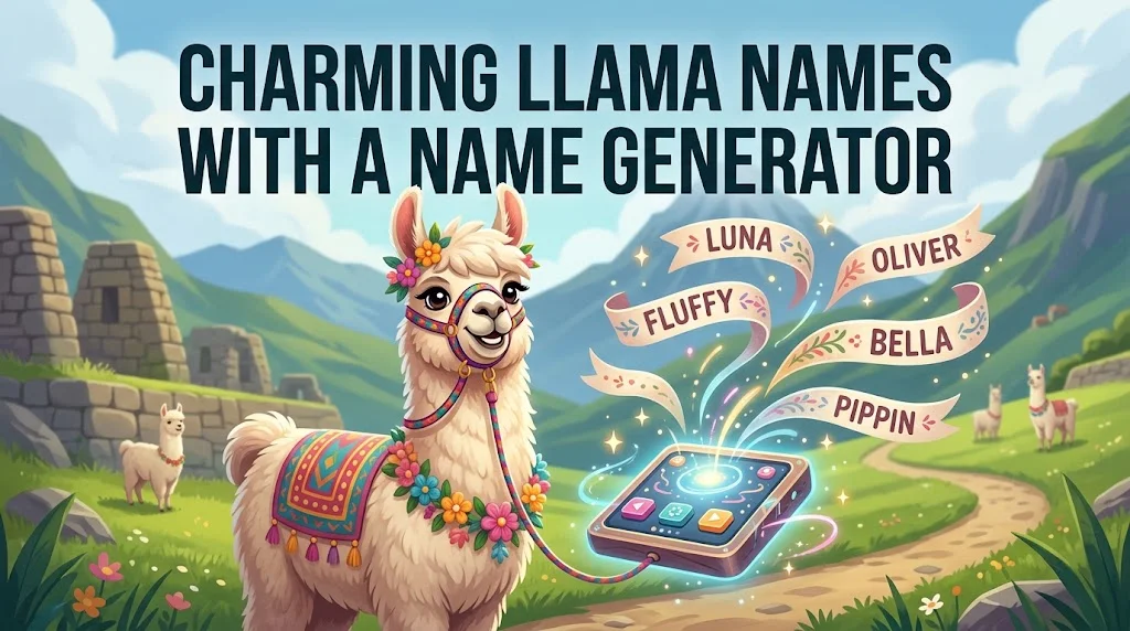Charming Llama Names With a Name Generator