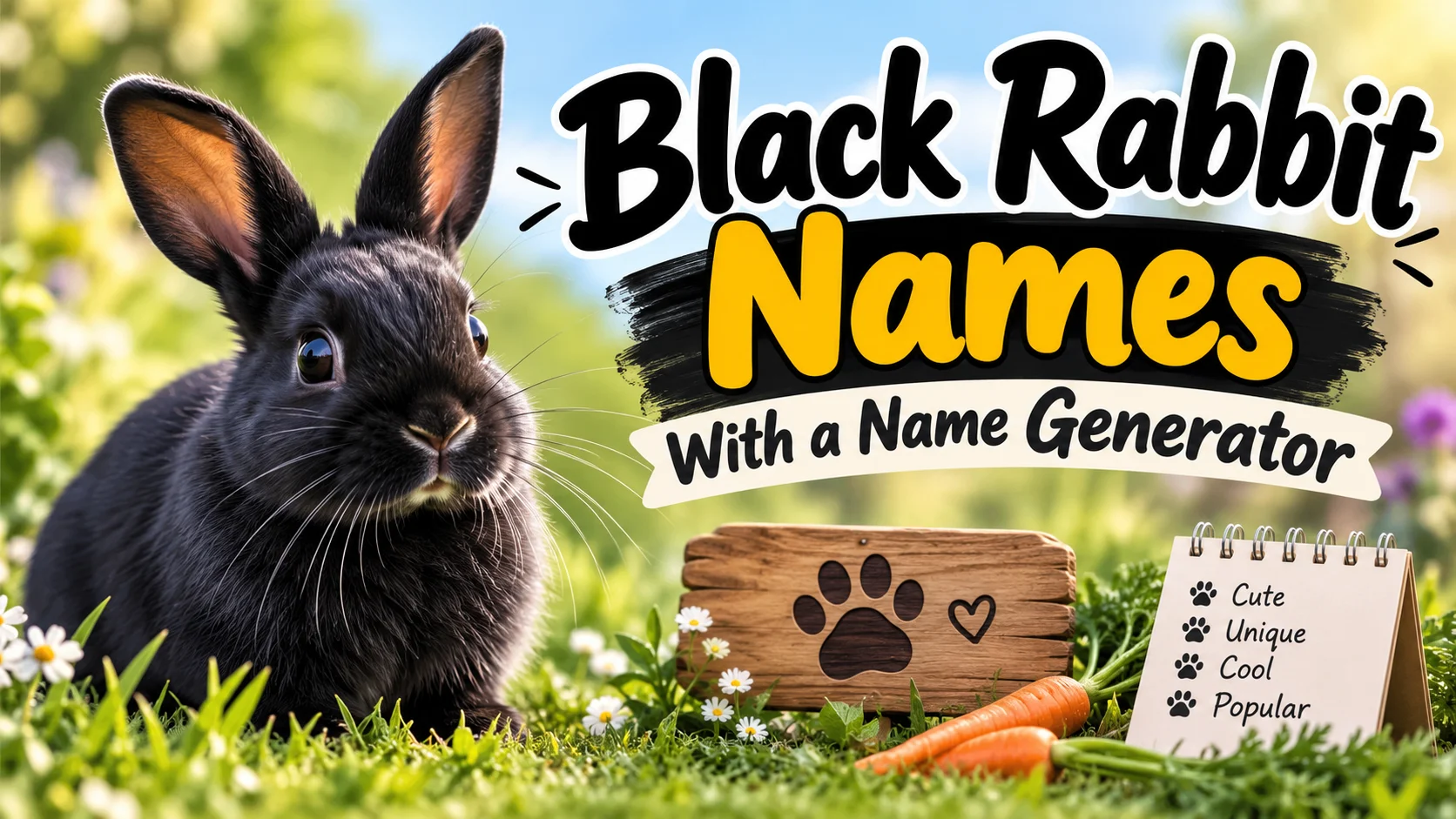 Black Rabbit Names With a Name Generator