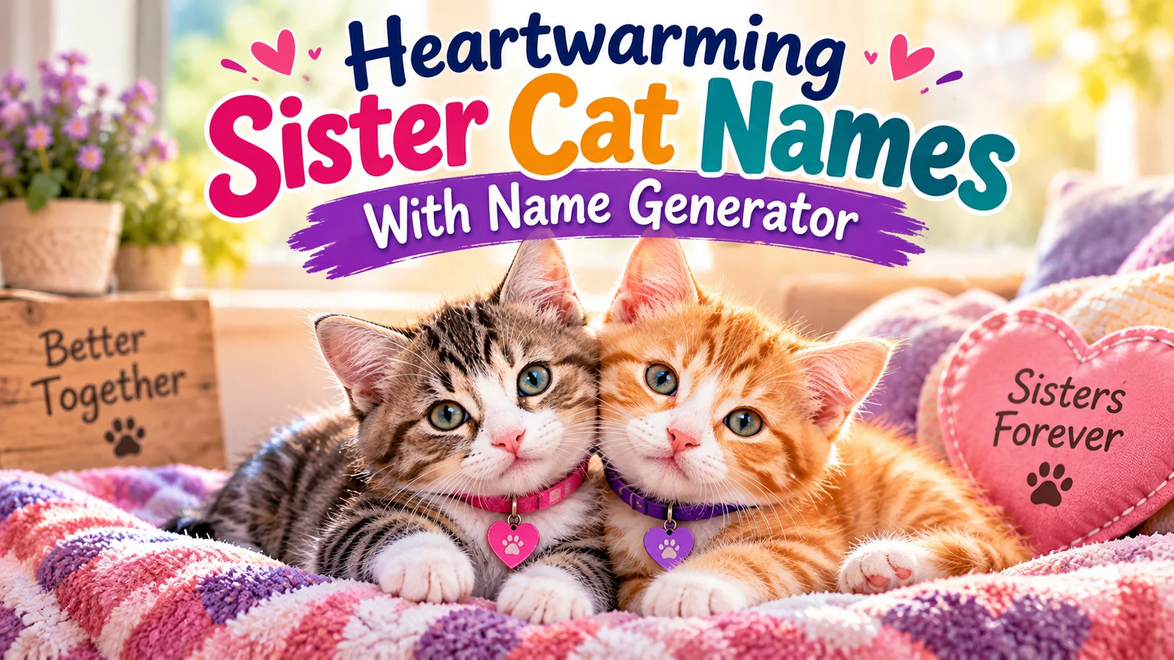 Heartwarming Sister Cat Names With Name Generator