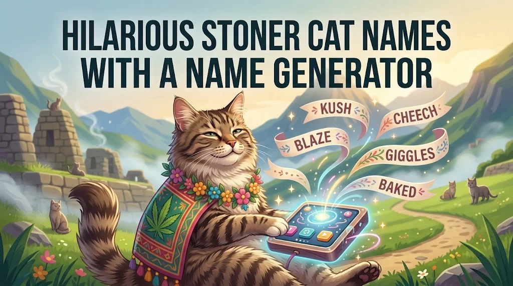 Hilarious Stoner Cat Names With a Name Generator