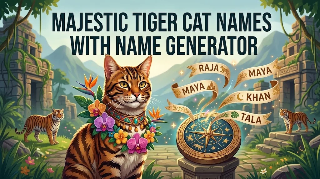 Majestic Tiger Cat Names With Name Generator 